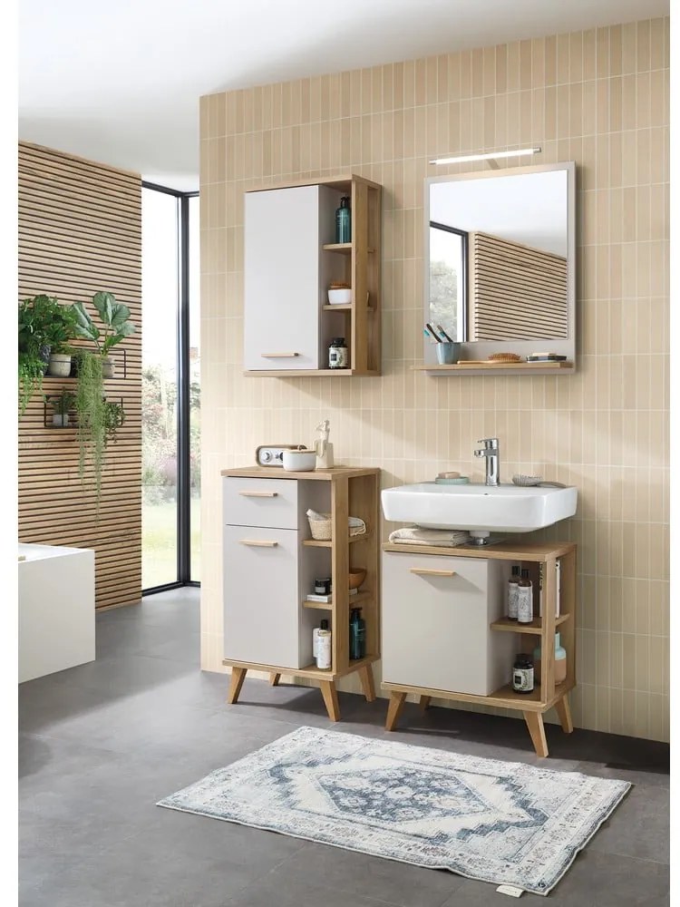 Fali tükör polccal 60x74,5 cm Quickset 966 – Pelipal