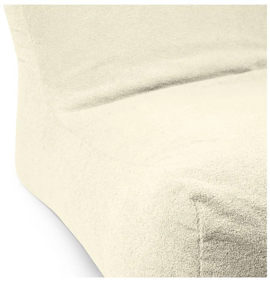 Krémszínű buklé babzsákfotel Lounge 100 – SLOWDOWN