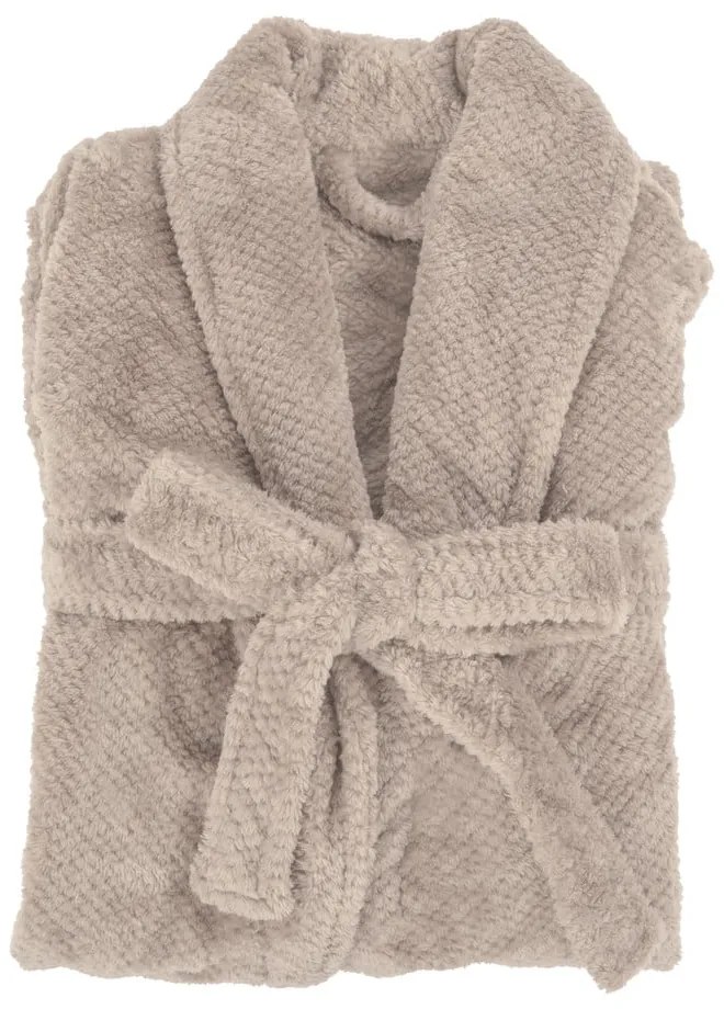 Szürkésbarna mikroplüss fürdőköpeny L/XL Pippa – Tiseco Home Studio