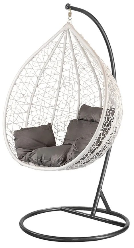 Havanna függőfotel fehér-fekete