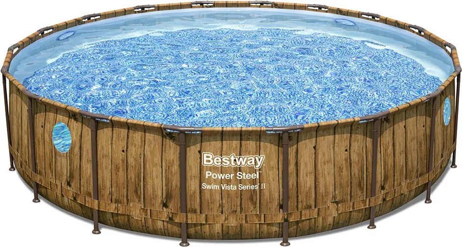 Bestway BORA BORA rattan hatású fémvázas medence szett 549 x 122 cm