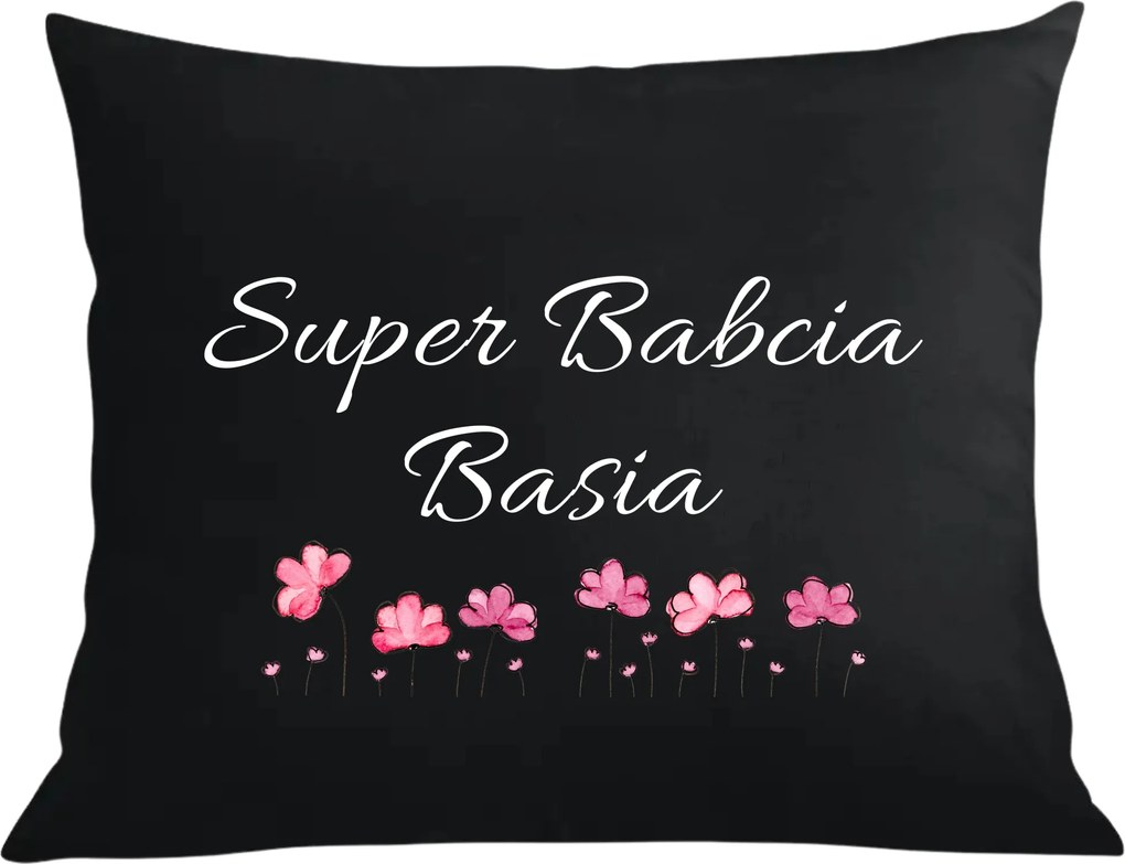 Párna párnahuzat nyomott mintával Nagymama napja Szuper Nagymama Név