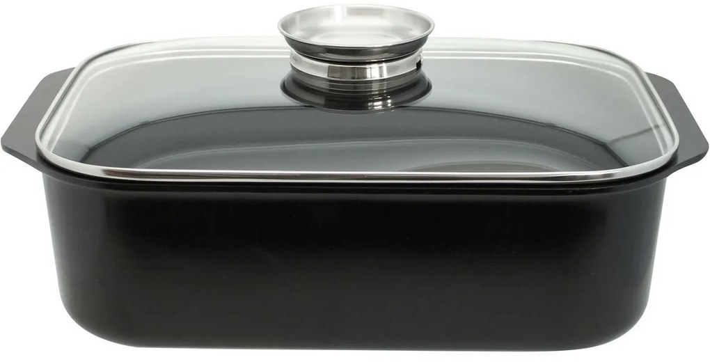 Elo 82840 Basic Sütőedény üvegfedővel és aromásfogantyúval Raffinesse 40 x 26 cm