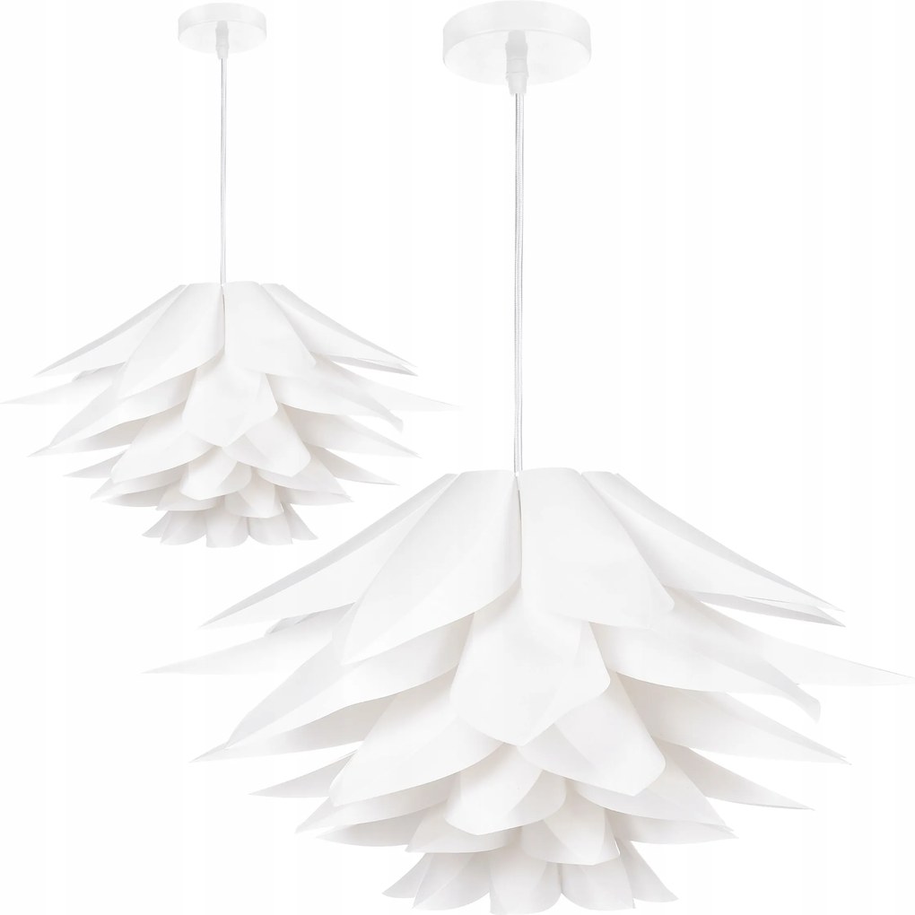 Modern függesztett mennyezeti lámpa Led csillár fehér E27