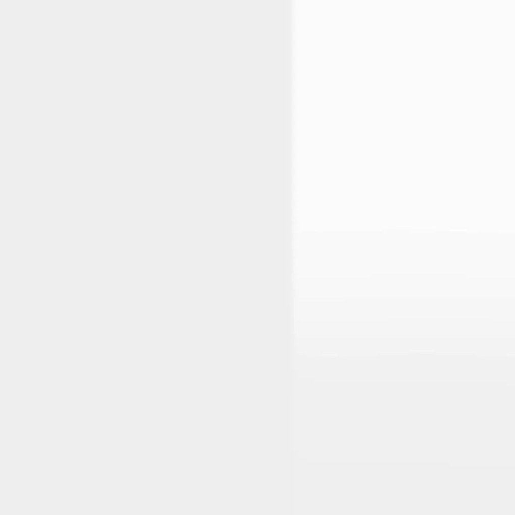 magasfényű fehér szerelt fa cipősszekrény 59 x 35 x 100,5 cm