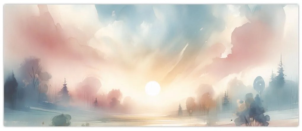 Kép - Elegáns tájkép (120x50 cm)