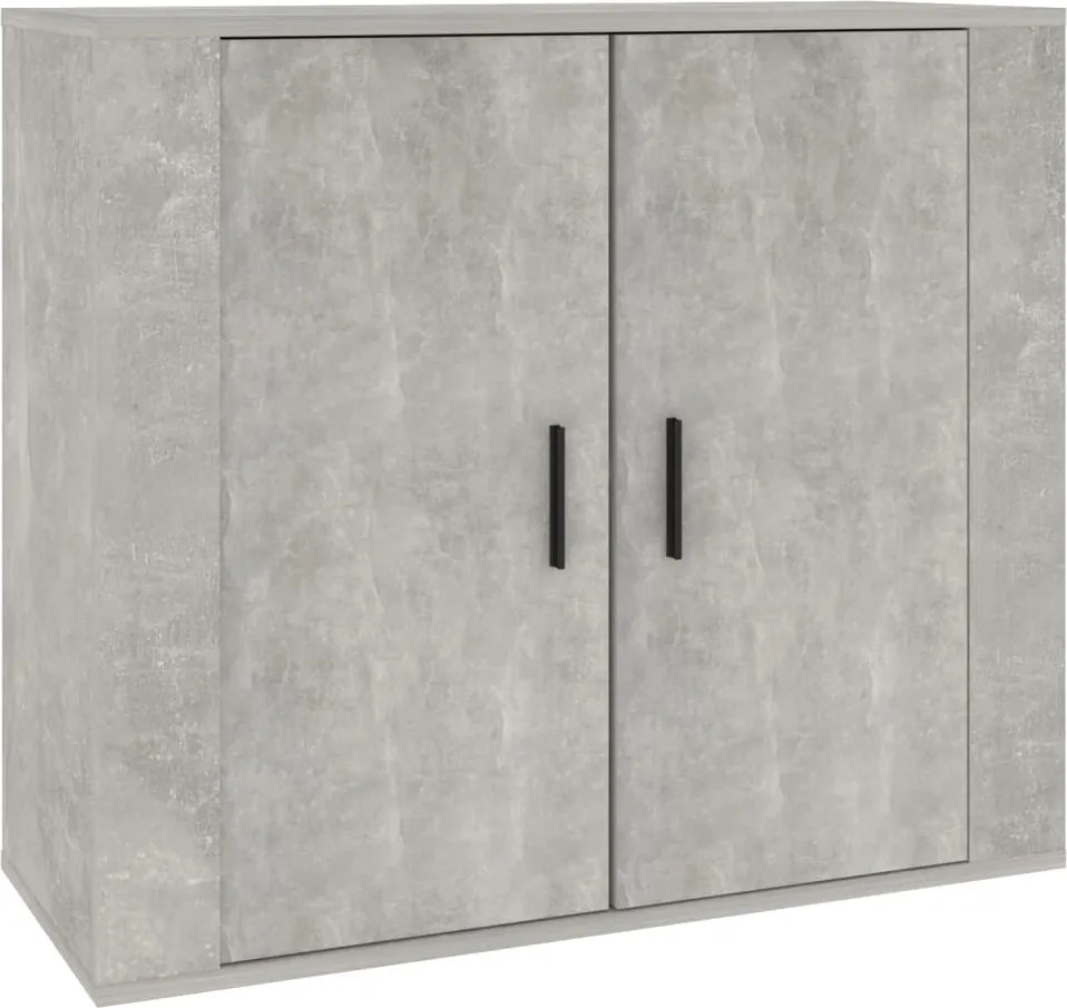 vidaXL betonszürke szerelt fa tálalószekrény 80x33x70 cm