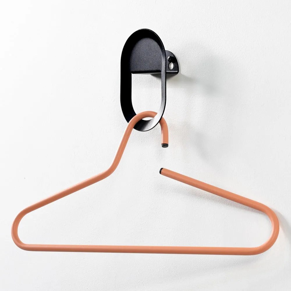 Fekete fali acél akasztó Coucou – Spinder Design