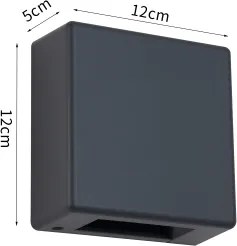 Brilagi - LED kültéri fali lámpa DOUBLERAY LED/6W/230V antracit IP54