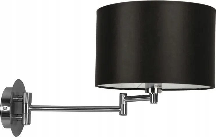 Alexia Fali lámpa Króm 1X40W E14 Lámpabúra Fekete