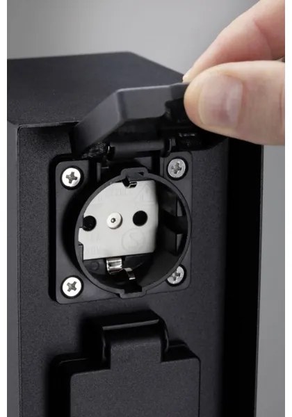 Paulmann 94657 - Kültéri csatlakozós oszlop RIO 2Z SCHUKO 230V IP44