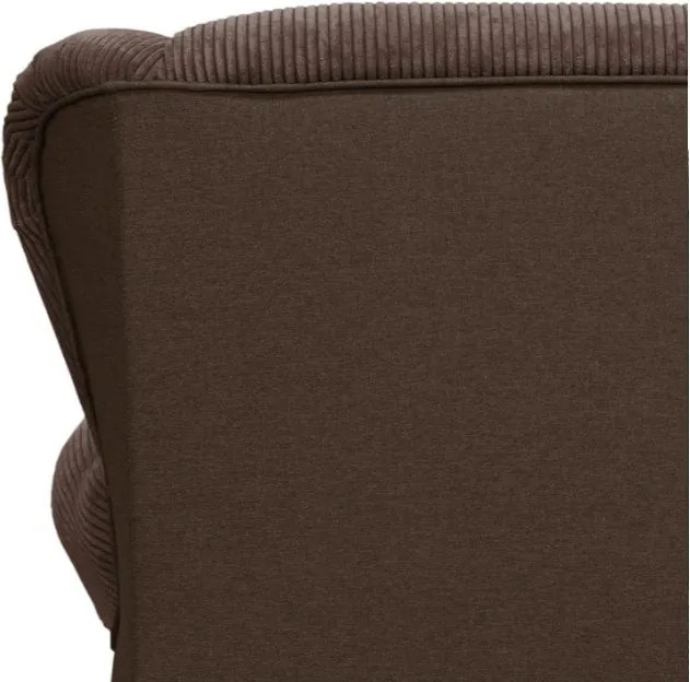 Sötétbarna kordbársony heverő Lord – Ropez