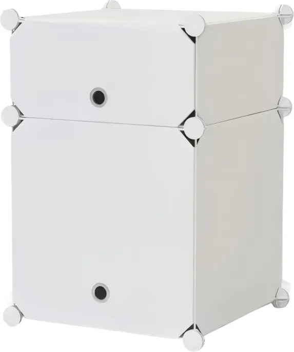 Moduláris Éjjeliszekrény MX55 Polcos Szekrény Ruhaszekrény Kozmetikumok 2 Modul