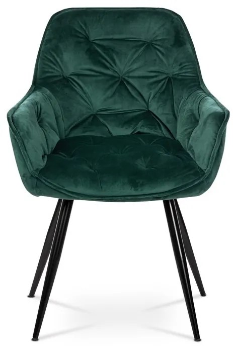 Zöld Bársony Étkezőszék. DCH-421 GRN4