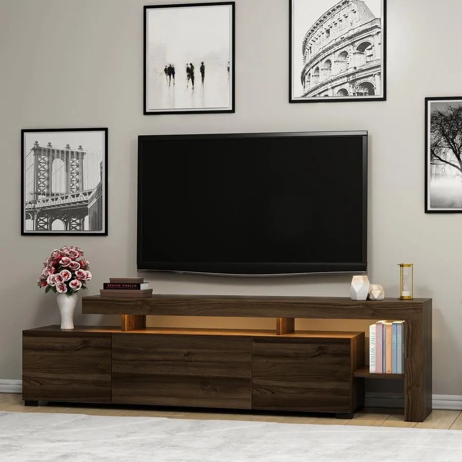 TV szekrény Beliz - Walnut