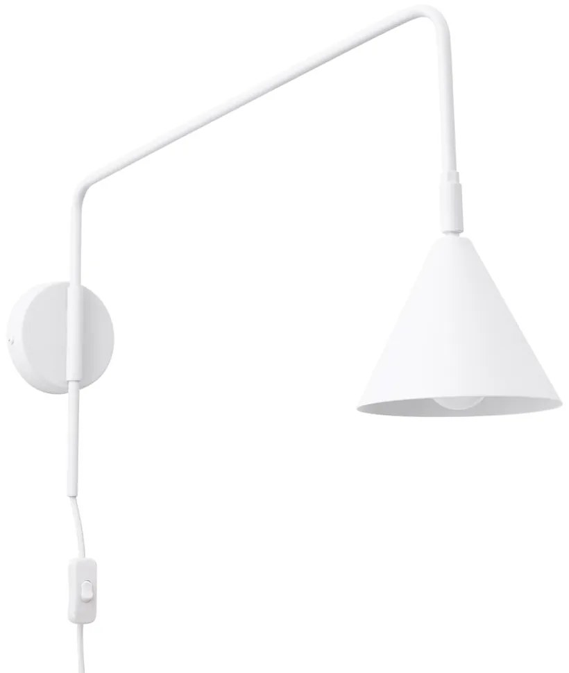 Fehér konnektorhoz csatlakoztatható fali lámpa Zylo – Sollux