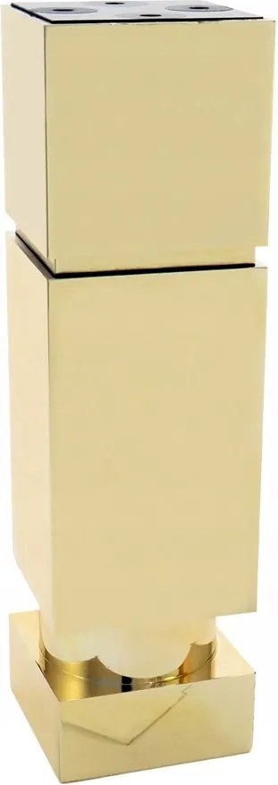 Lábtartó Bútorláb H150 15 CM Négyzet 45x45 Állítható Arany +filc