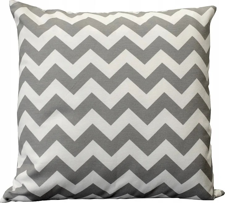 Ágyneműhuzat 40x40 szürke fehér Cikk-cakk Keskeny dekoratív párnahuzat