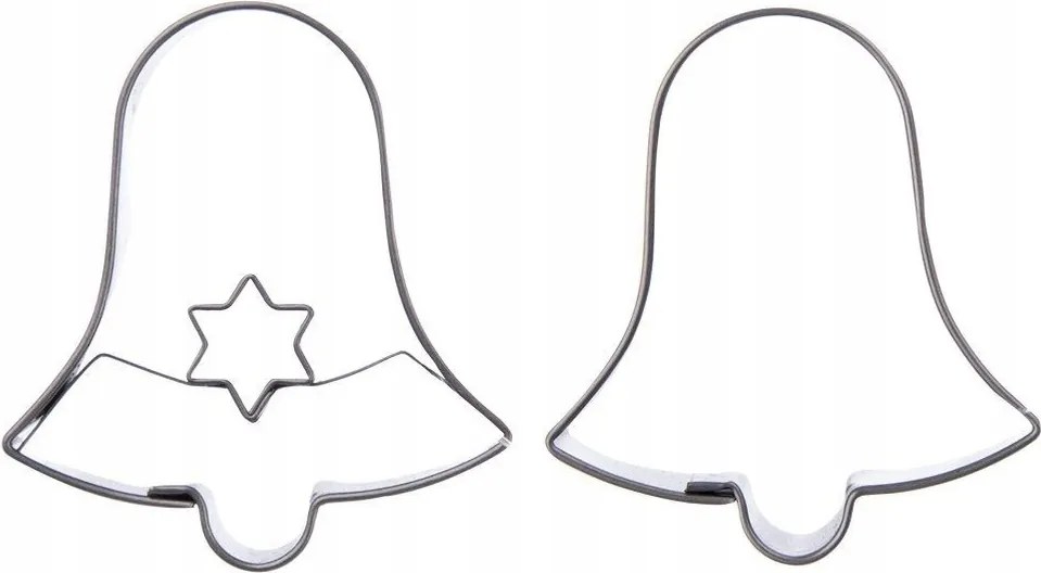 Mézeskalács Lyukasztó Készlet Acél Csengő 2 Db-os