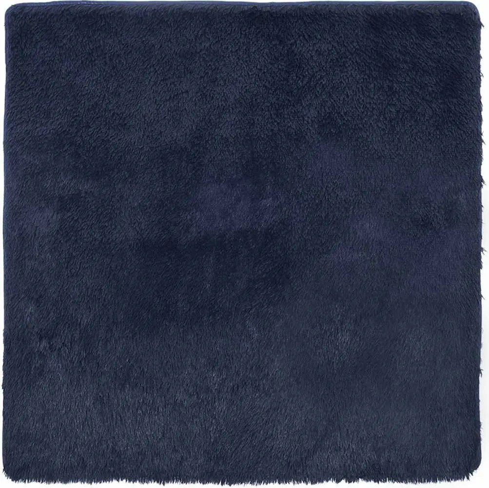 vidaXL tengerész hosszú szálú NAVARRA bozontos szőnyeg 120x120 cm