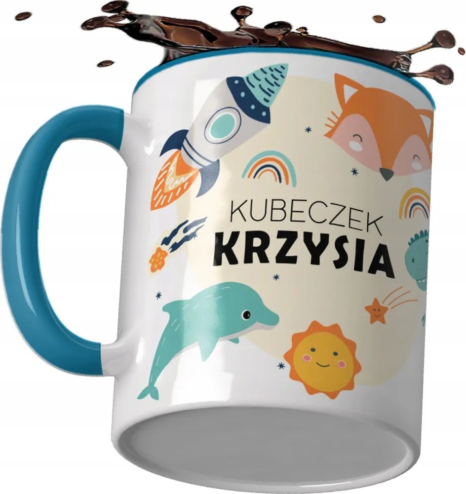 Névre szóló bögre gyerekeknek ajándék óvodába dinoszaurusz