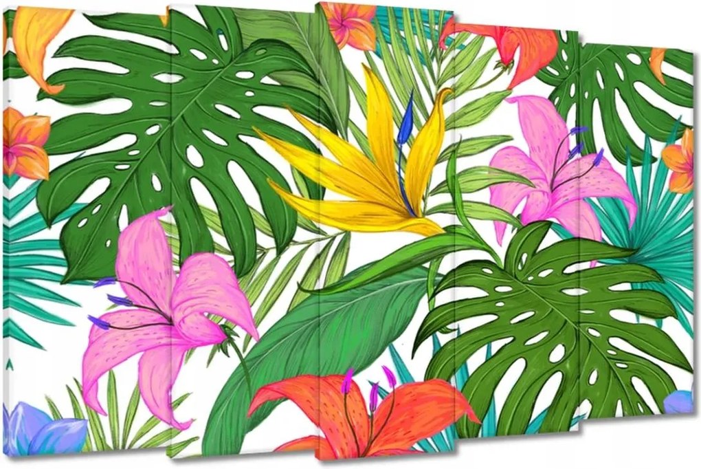 Vászonkép 150x95 Trópusi levelek Leaves