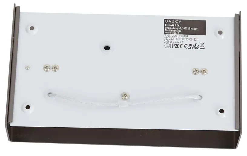 Modern fali lámpa gunmetal színben, 2-lámpás - Otan