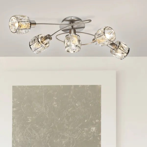 Globo 54356-5 - Csillár KRIS 5xE14/40W/230V