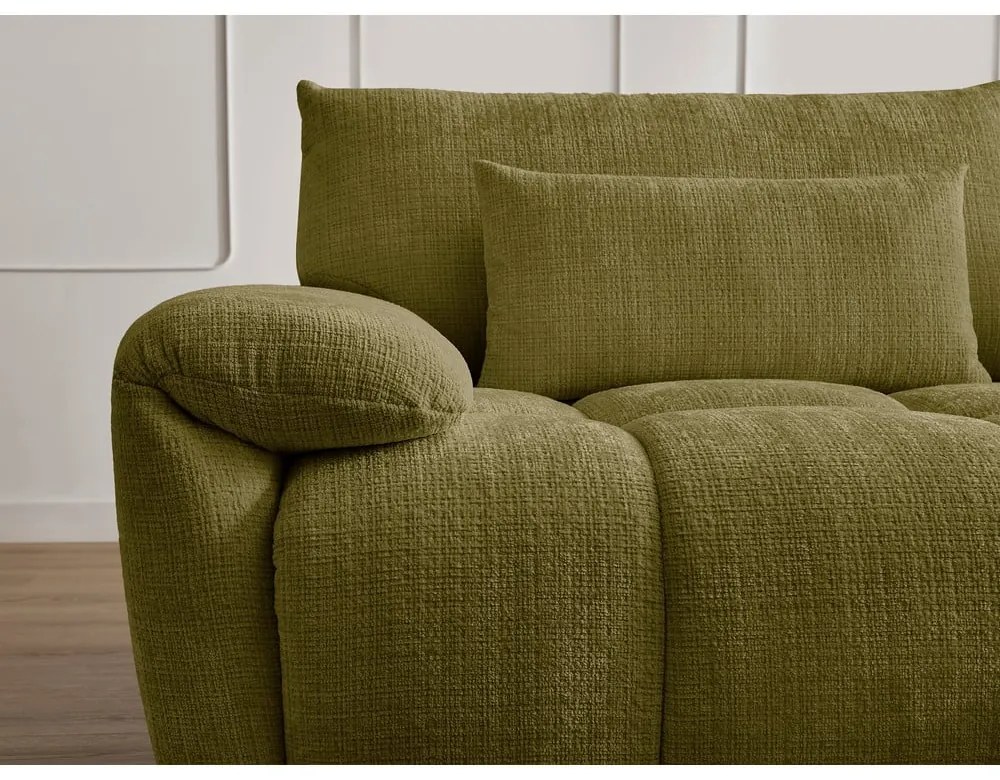 Zöld zsenília kanapé 264 cm Ivane – Bobochic Paris