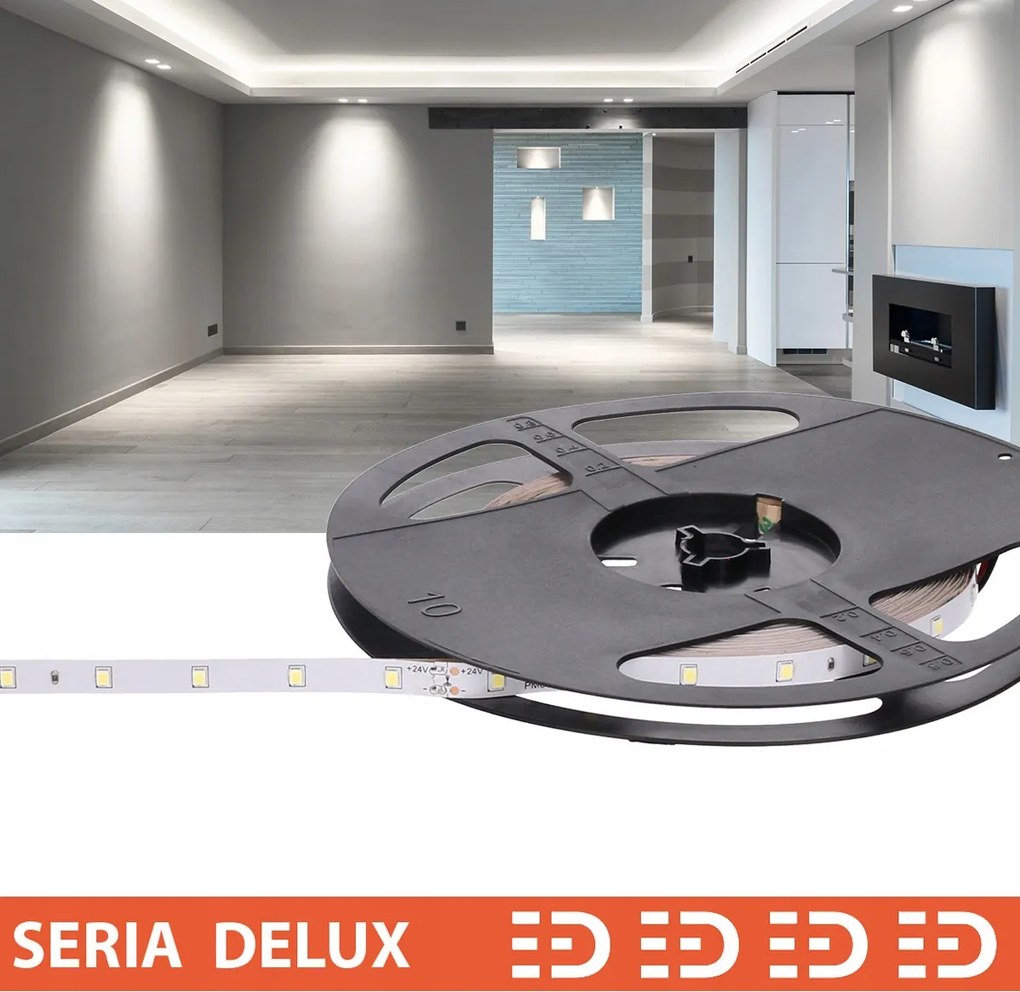 Lengyel Led szalag Delux 24V 48LED 4.4W/m 6500K 580lm SMD2835 Ra80