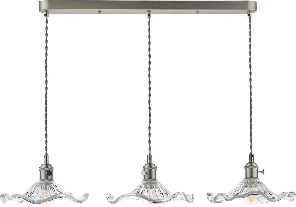 Dar Lighting modern függeszték hadano antik króm darhad3661-12