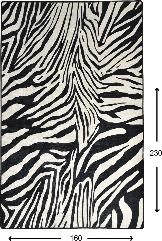 Zebra mintás szőnyeg