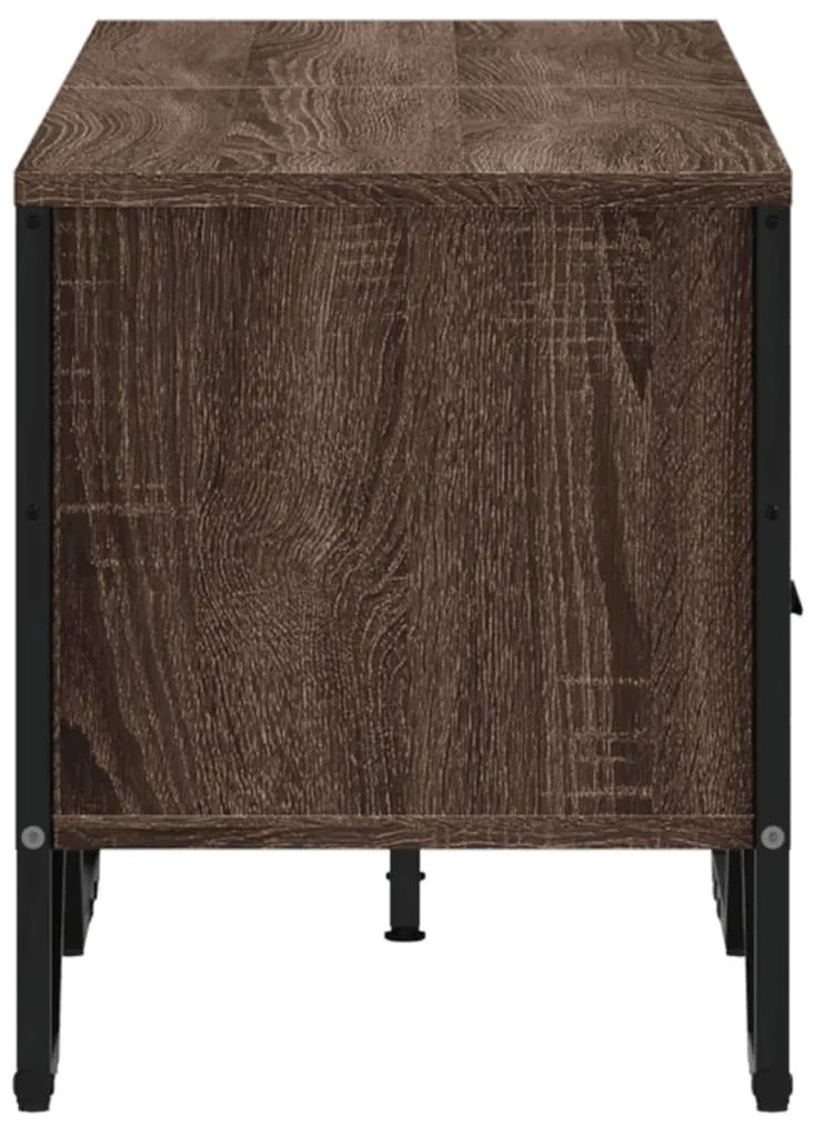 barna tölgy színű szerelt fa TV-szekrény 122 x 34 x 41 cm