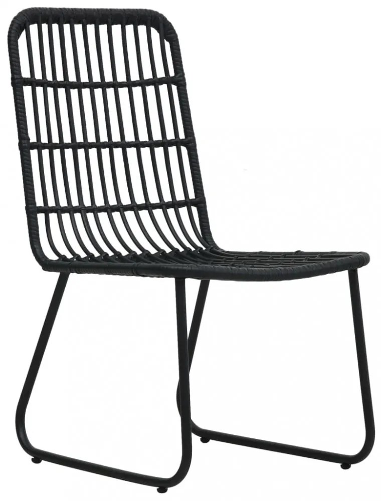 3 részes polyrattan és üveg kültéri étkezőgarnitúra