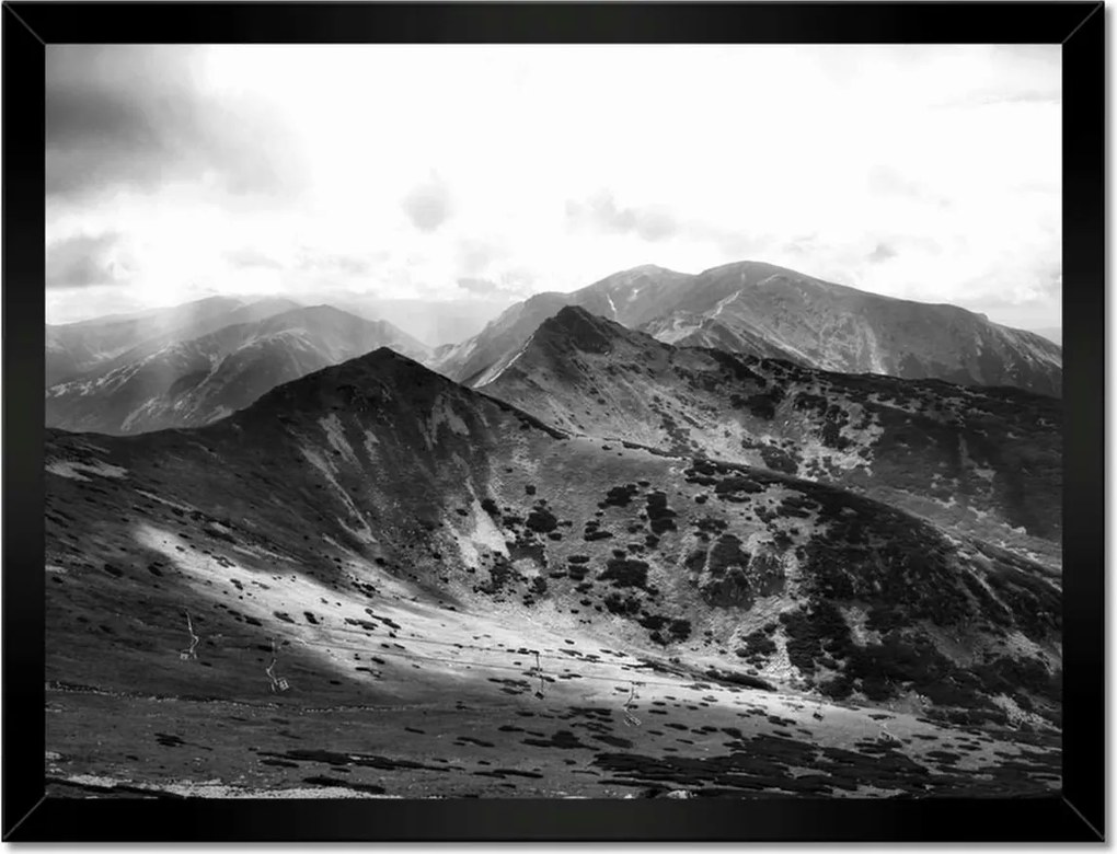 Poszterek keretben 40x30 Tátra Lengyel hegyek Kilátás