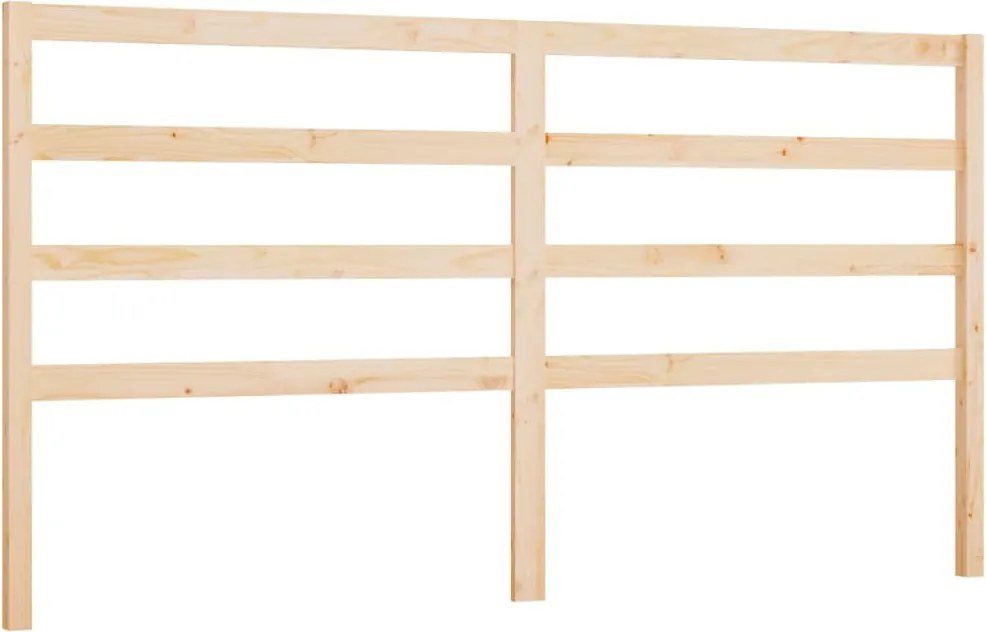 vidaXL tömör fenyőfa ágyfejtámla 206 x 4 x 100 cm