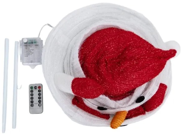 Aigostar - karácsonyi kültéri LED dekoráció 50xLED/3xAA 0,7m IP44 hóember