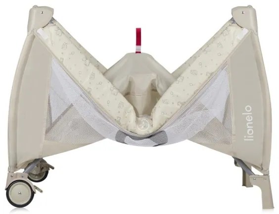 Lionelo - SVEN PLUS utazóágy, bézs színű