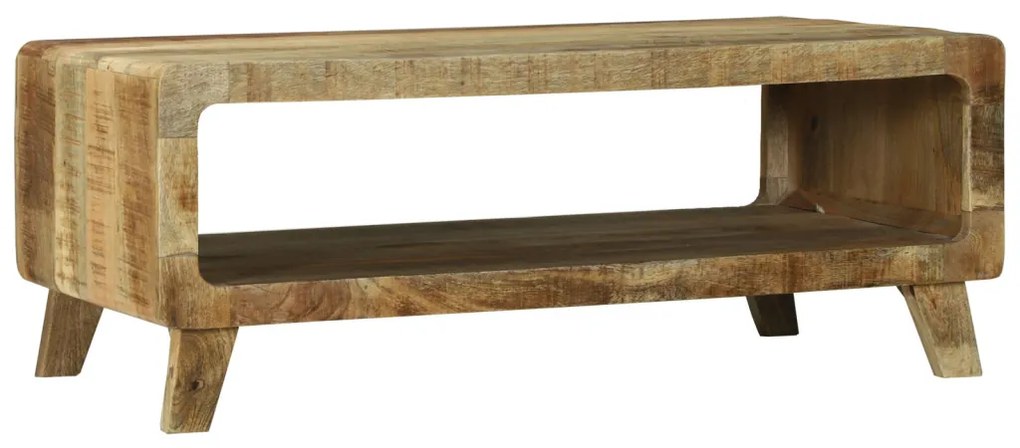 Dohányzóasztal 90x50x35 cm Tömör nyers mangófából