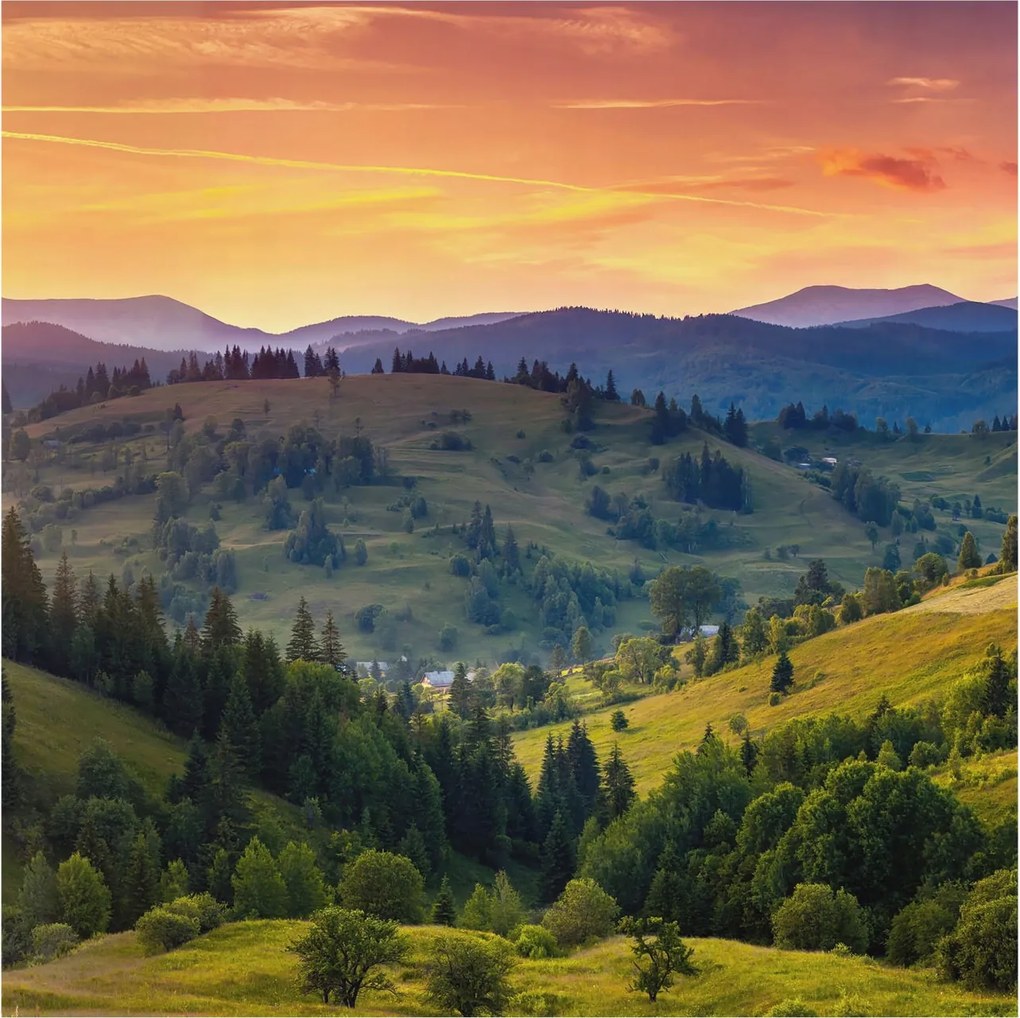 Fotótapéta Fali tapéta Hálószoba Nappali Hegyi táj 250x250 Ragasztó