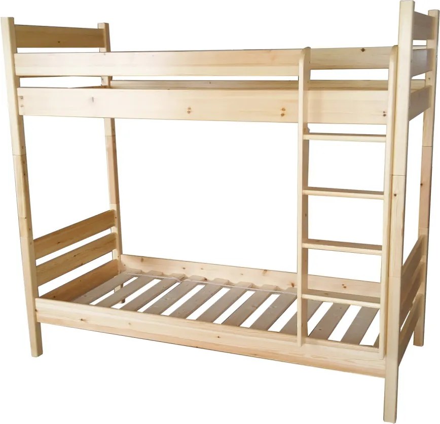 Leo duplex fenyő emeleteságy 90x200 + ajándék ágyráccsal