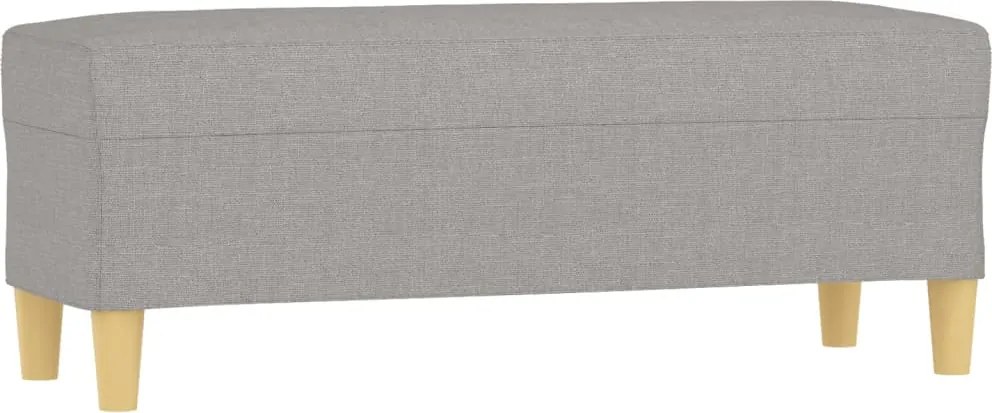 vidaXL világosszürke szövet pad 100 x 35 x 41 cm
