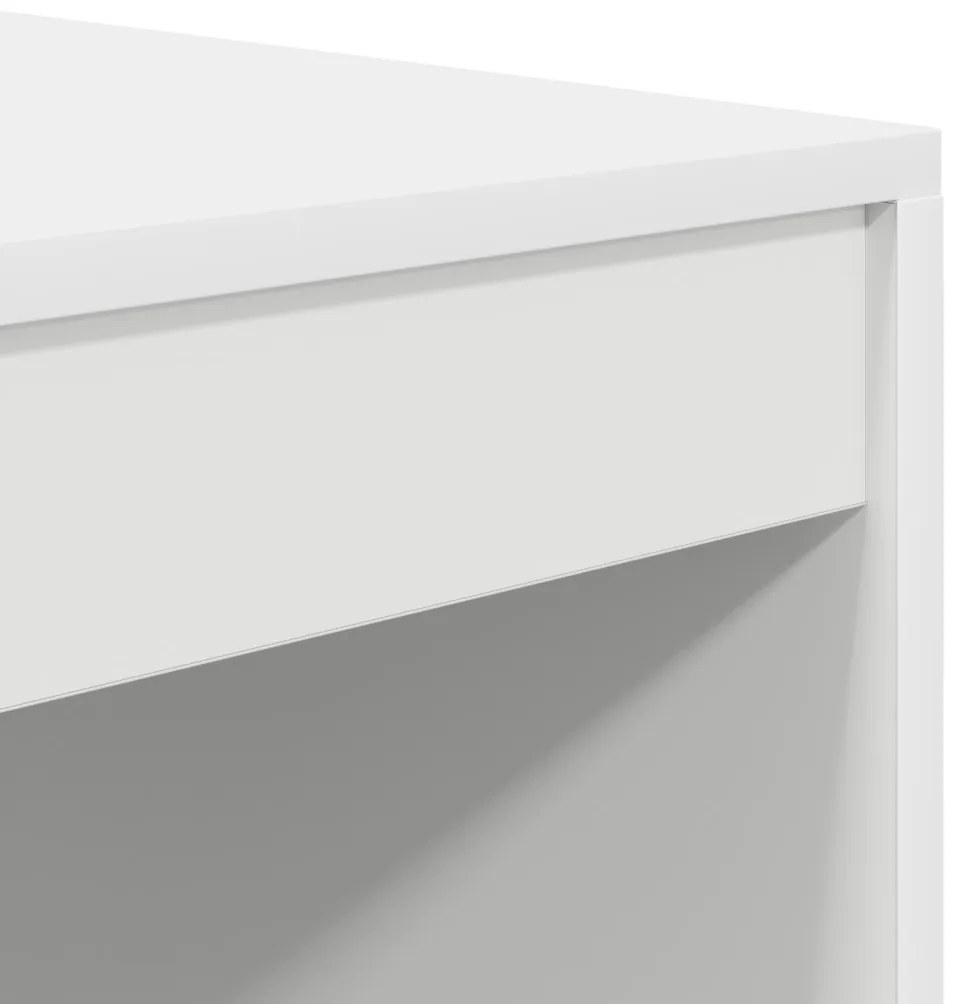vidaXL Íróasztal Fehér Forgácslap 100 x 50 x 76 cm Tárolás Íróasztal