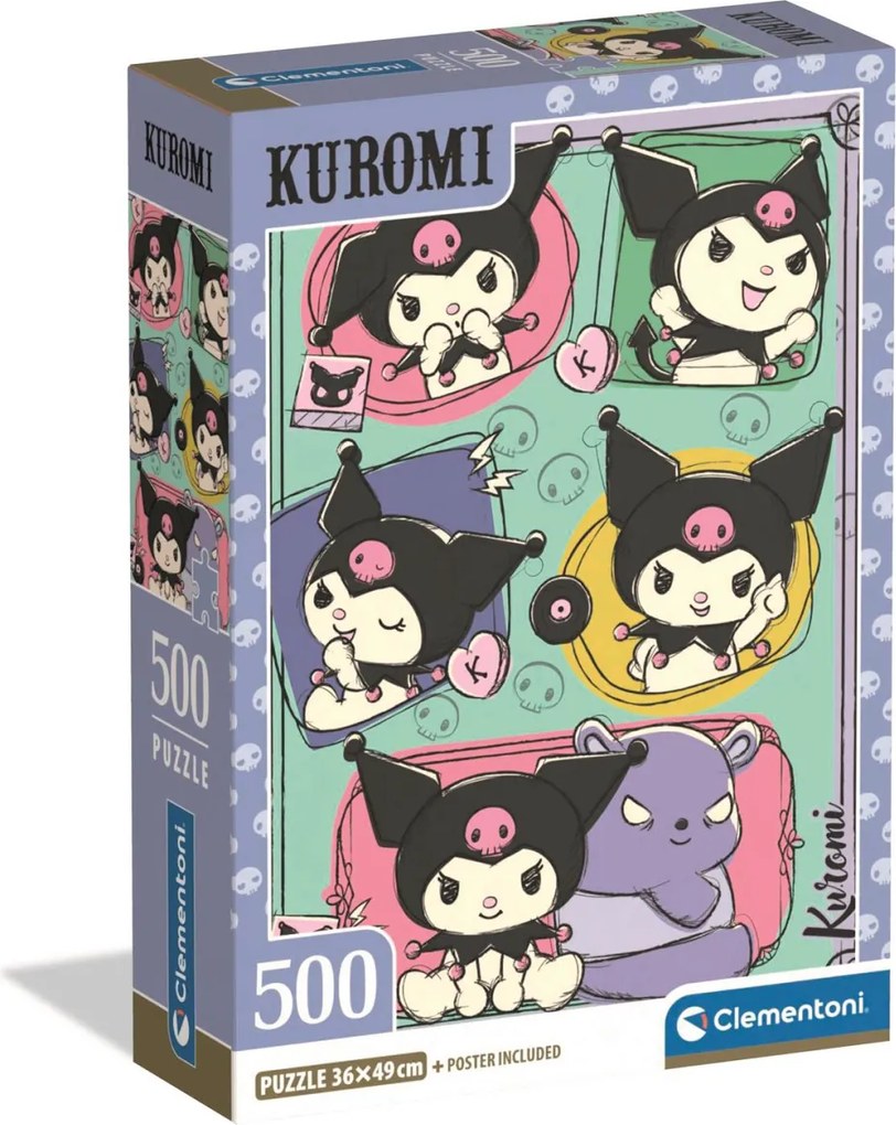 Hello Kitty Kuromi 500 db-os Compact puzzle Clementoni