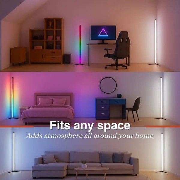 Grundig - RGBW LED fényerőszabályozható állólámpa LED/6W/230V + távirányító