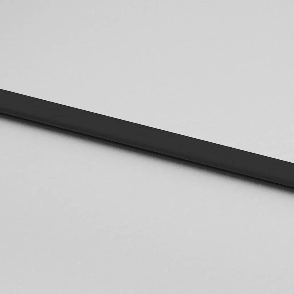 fekete edzett üveg és alumínium tolóajtó 76 x 205 cm