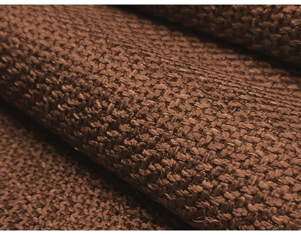 Terrakotta színű kinyitható sarokkanapé (U alakú) Leila – Makamii