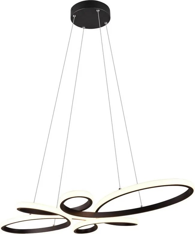 TRIO 345619132 FYL Modern Led Függesztett Lámpa Fekete LED IP20