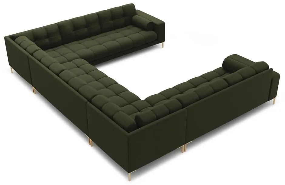 Zöld sarokkanapé (U alakú) Bali – Cosmopolitan Design