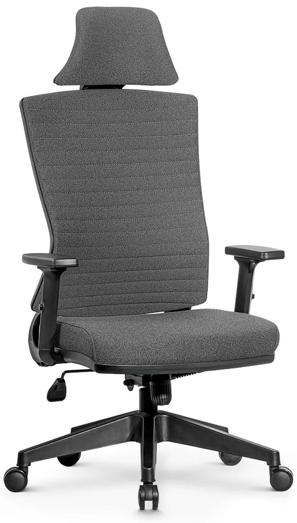 Ello ergonomikus szövet irodai forgószék deréktámasszal, fejtámasszal